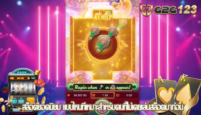 สล็อตยอดนิยม แบบไหนที่เหมาะสำหรับคนที่ไม่เคยเล่นสล็อตมาก่อน