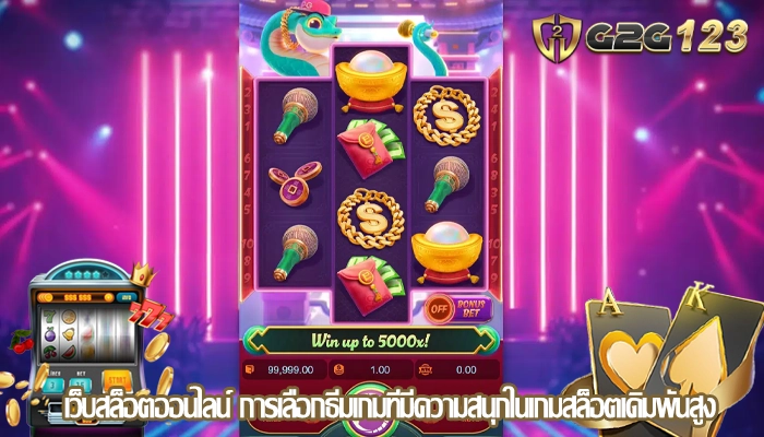 เว็บสล็อตออนไลน์ การเลือกธีมเกมที่มีความสนุกในเกมสล็อตเดิมพันสูง